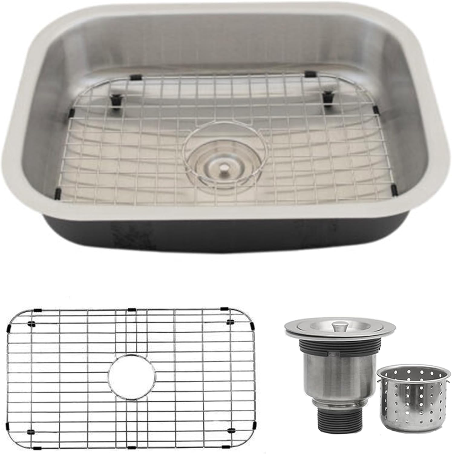 Strictly Sinks 237/16 Inch ADA Compliant Undermount Kitchen Sink Single Bowl Kitchen Sink