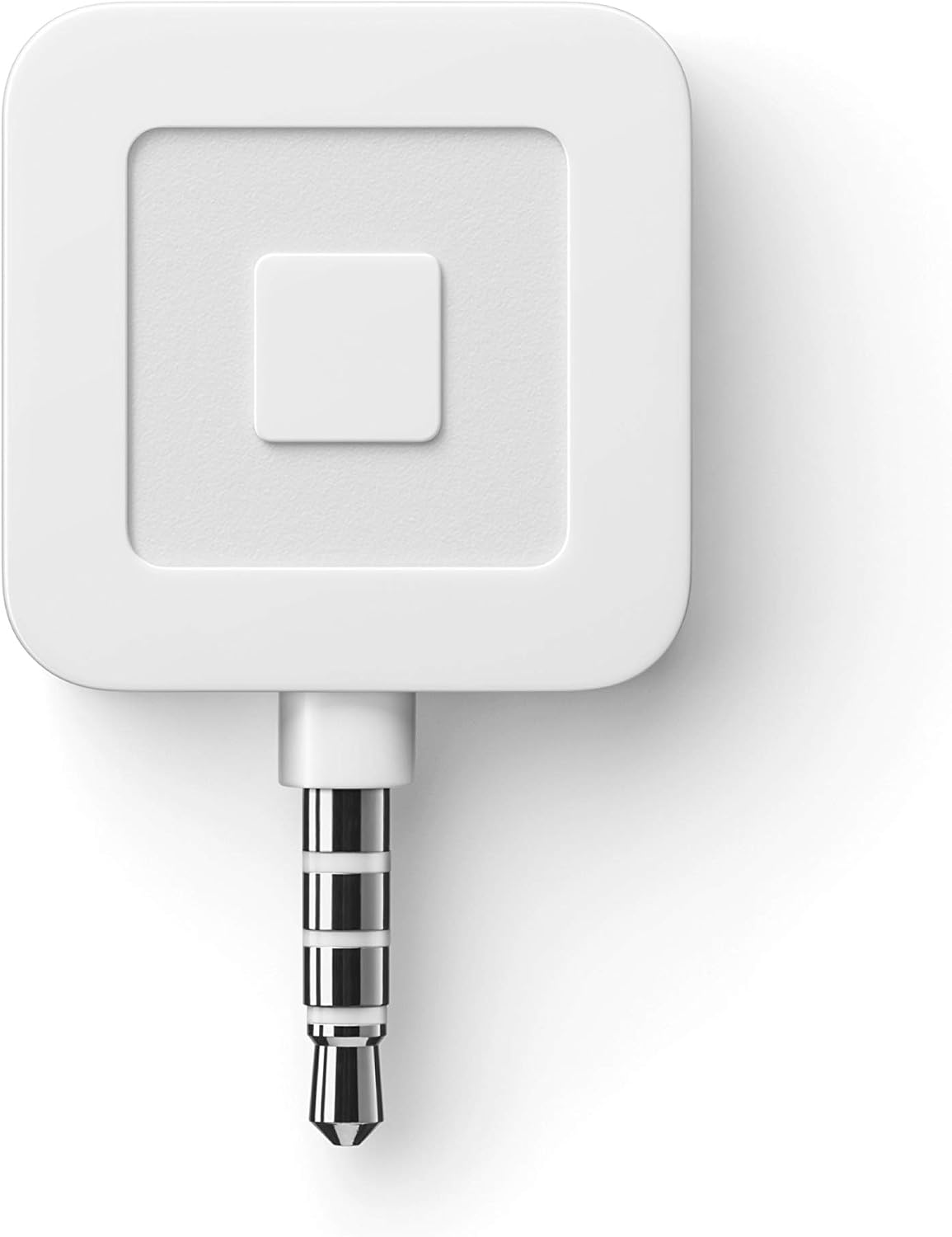 Square Reader plugged into a smartphone's headset jack