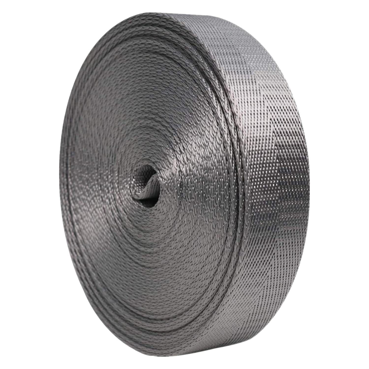 dfEDRd Webbing, Nylon 38mm Multicolor 5-50 Yards(Grijs,5 yard)