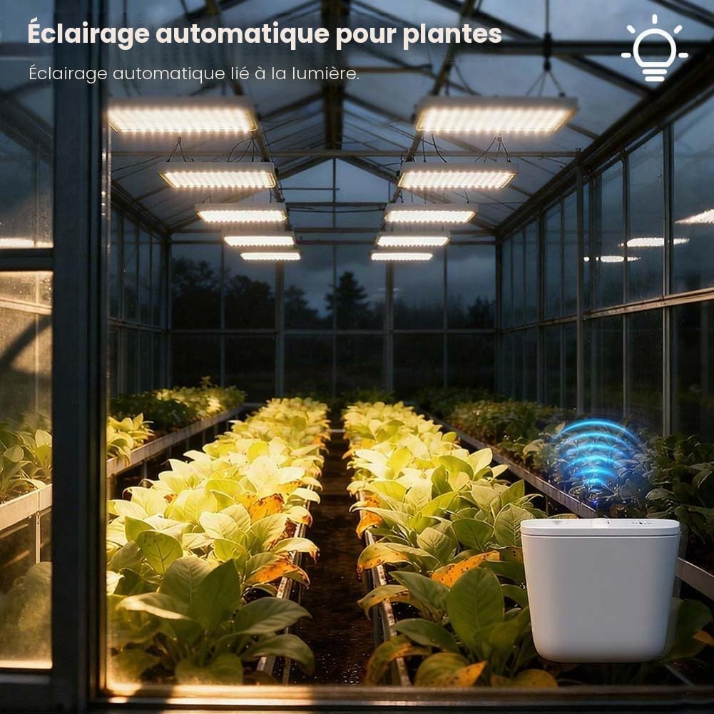 Capteur de lumière intelligent d'extérieur, pour Zigbee IP67 Capteur de détection de luminosité étanche avec notifications en temps réel, pour l'automatisation de l'éclairage et des rideaux