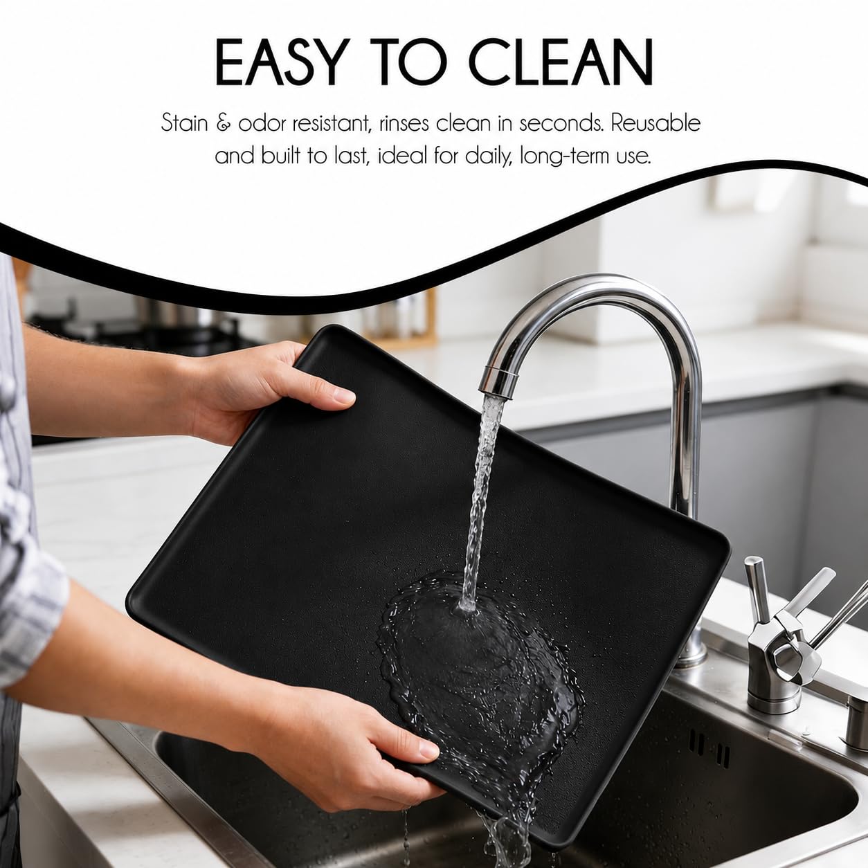 Bottle Washer Silicone Mat Compatible with Momcozy Bottle Washer for Kleanpal Pro Baby Bottles Cleaning Machine Accessories Baby Bottle Drying Mat Black