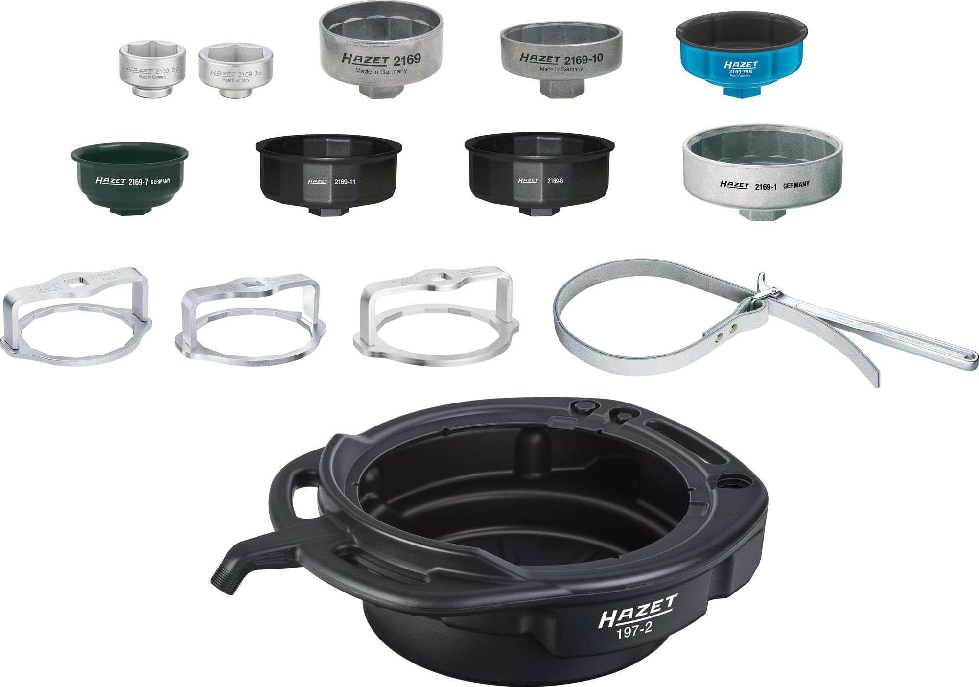 HAZET 2169/​14 Kit clé coiffe pour filtre à huile