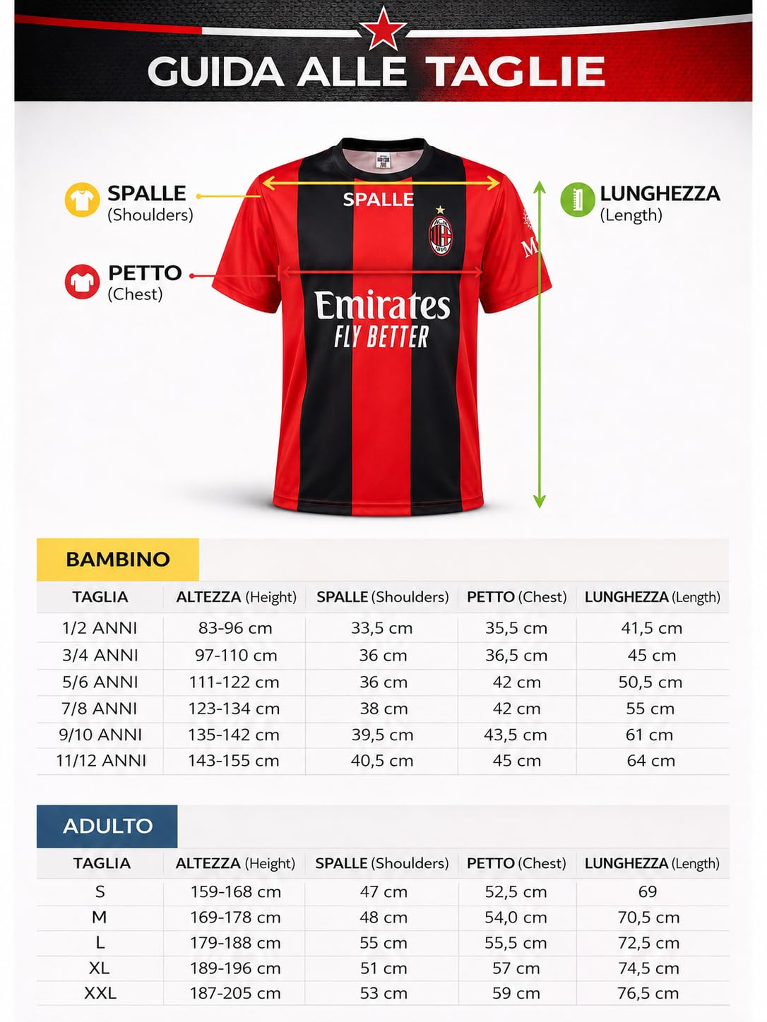 Maglia Milan Personalizzata Giocatore Replica Ufficiale
