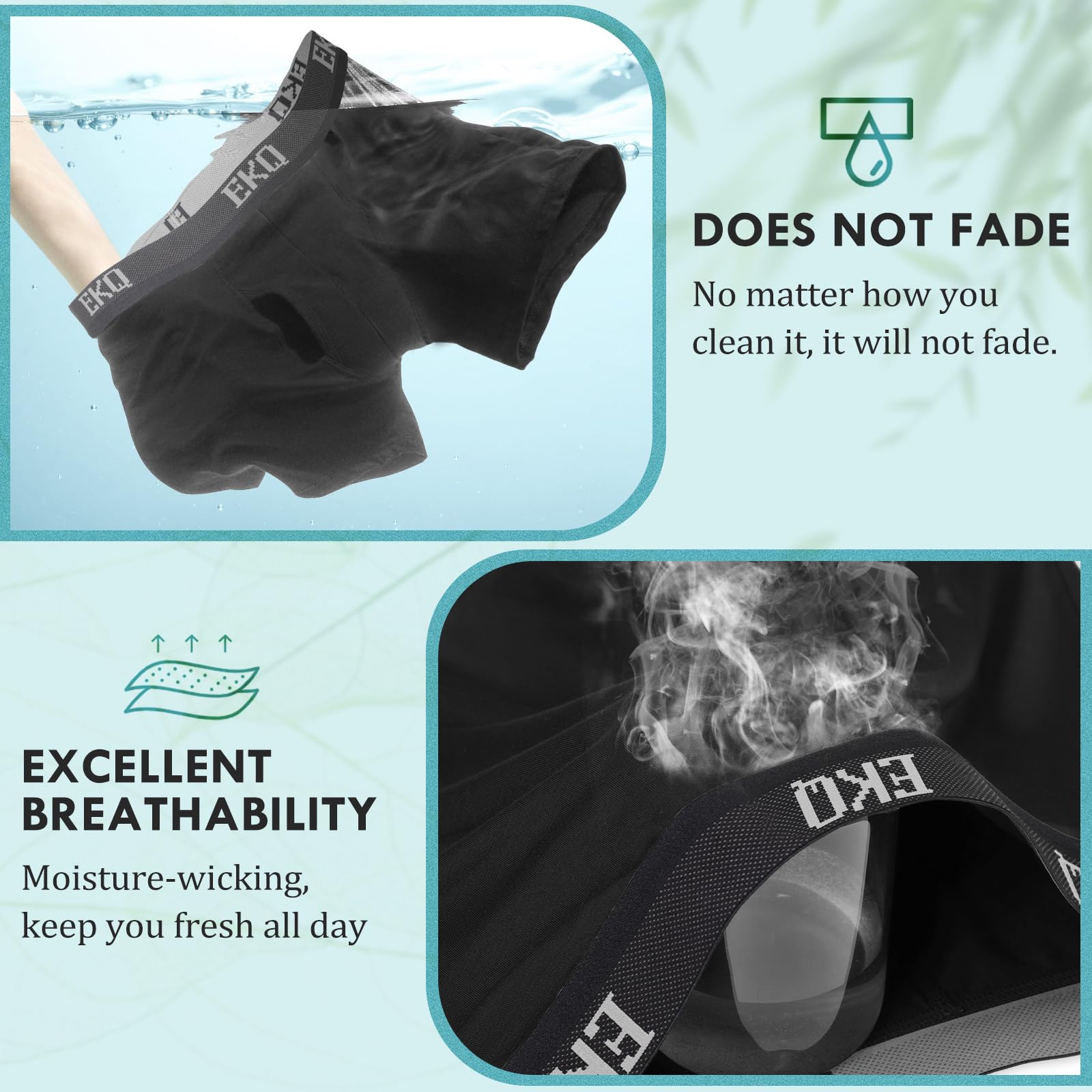 Boxer Uomo in bambù Mutande Uomo Confezione da 7 Intimo Multipack | con Elastico in Vita, Ultra Morbido Comodi e Traspiranti Intimo Maschile