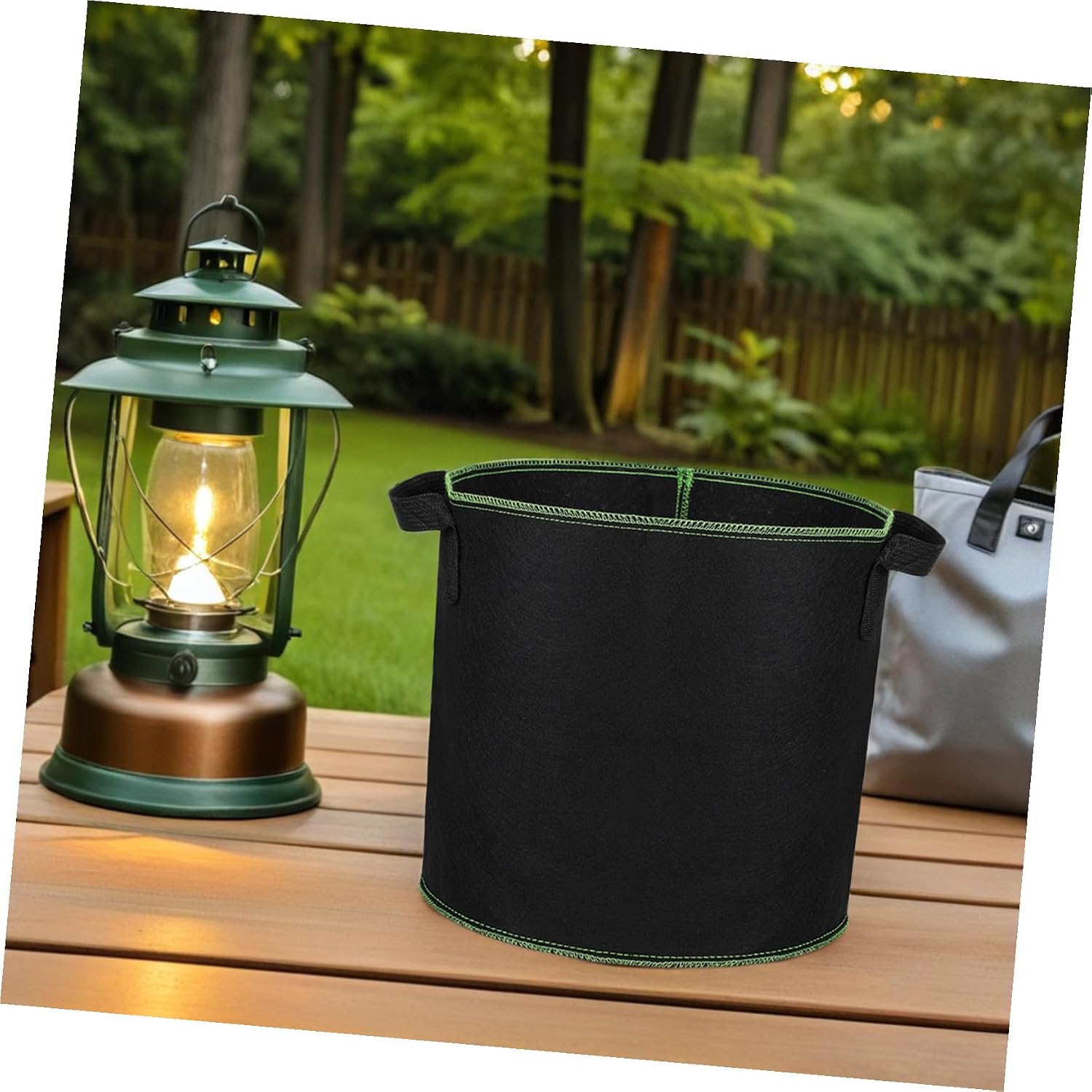 MERRYHAPY 6pcs Non-Woven Potato Grow Bags Thickened Fabric Nursery Bags Great Drainage for Vegetable and Plant Growing Yards Balconies and Gardens