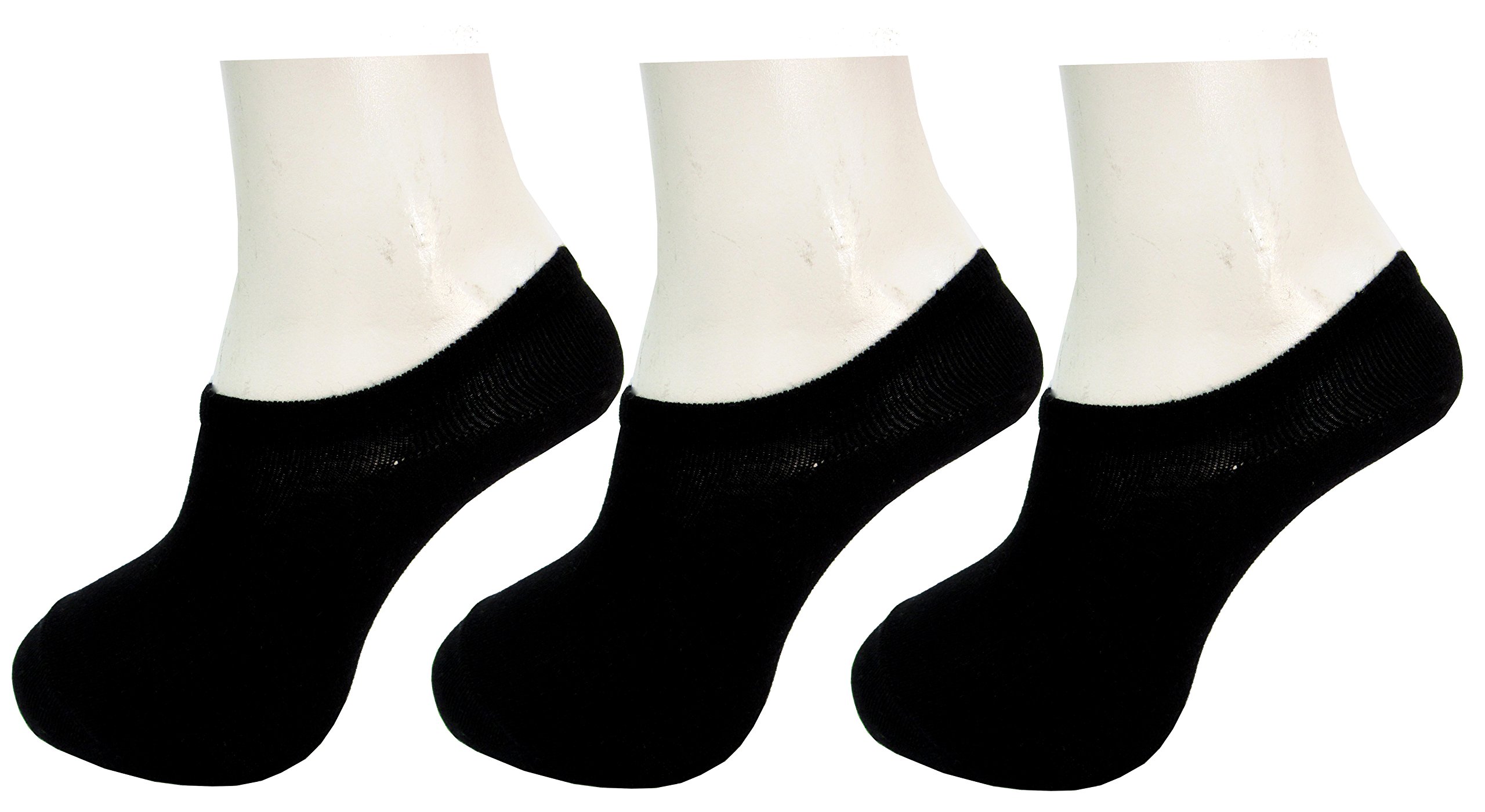 Unisex Loafer No Show Light Black Color Cotton Socks (Pack of 3 Pairs)-image-46