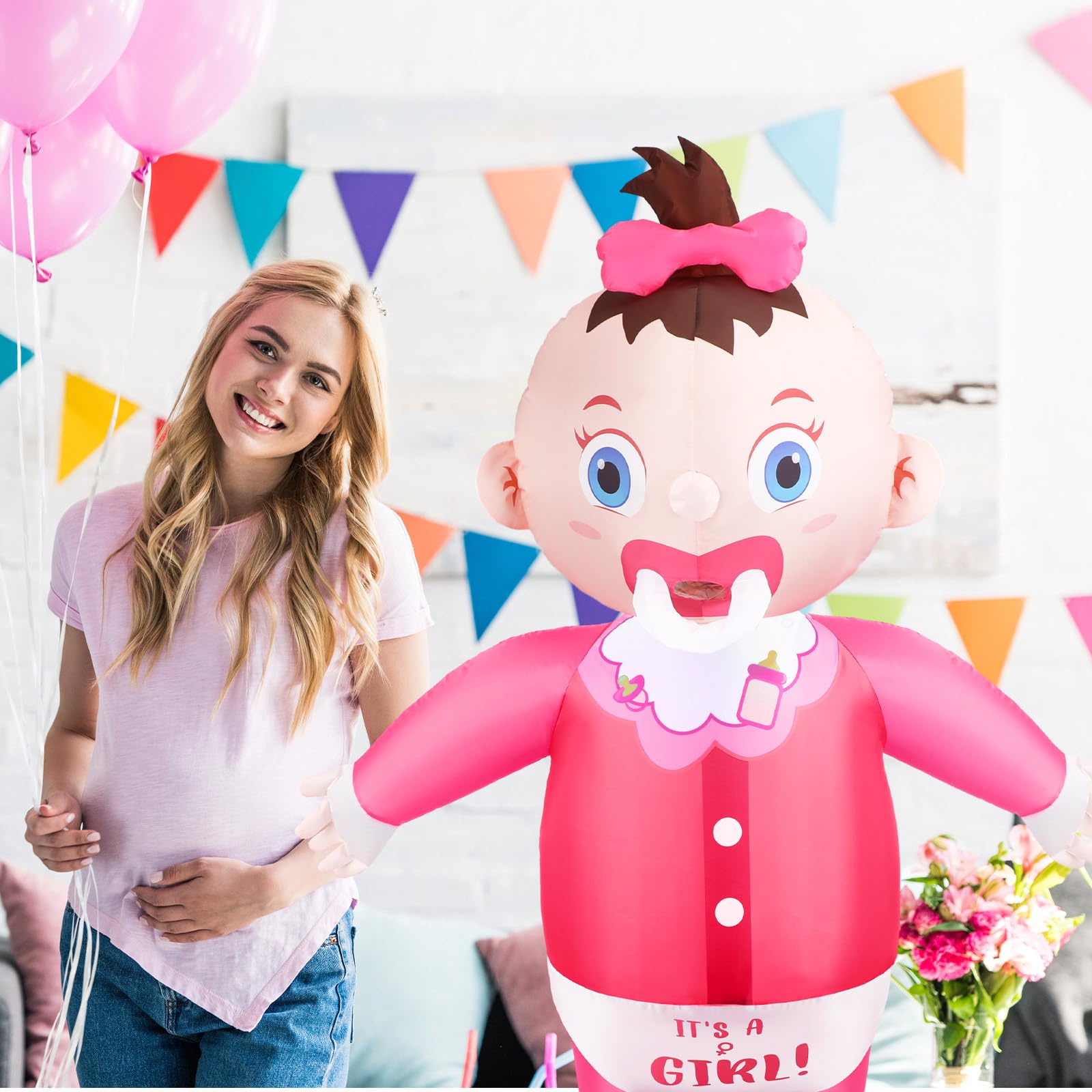 Snapklik.com : Lemosae 2 Pcs Giant Inflatable Baby Costume 96 Inch ...