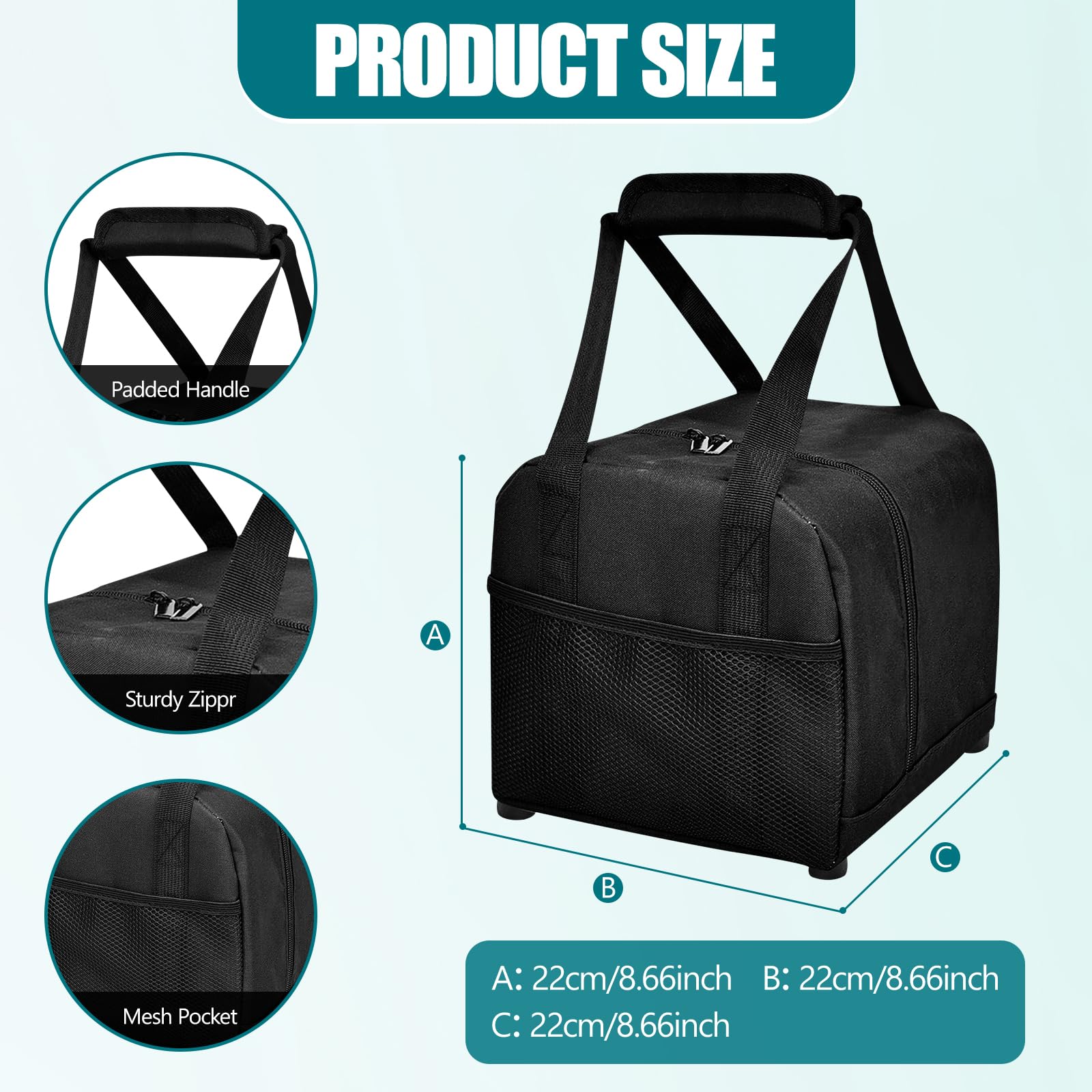 Colaxi Bowling Ball Bag Single Bowling Tote Bowling Carrying Bag Lightweight Bowling Bag Bowling Handbag for Training Outdoor Sports