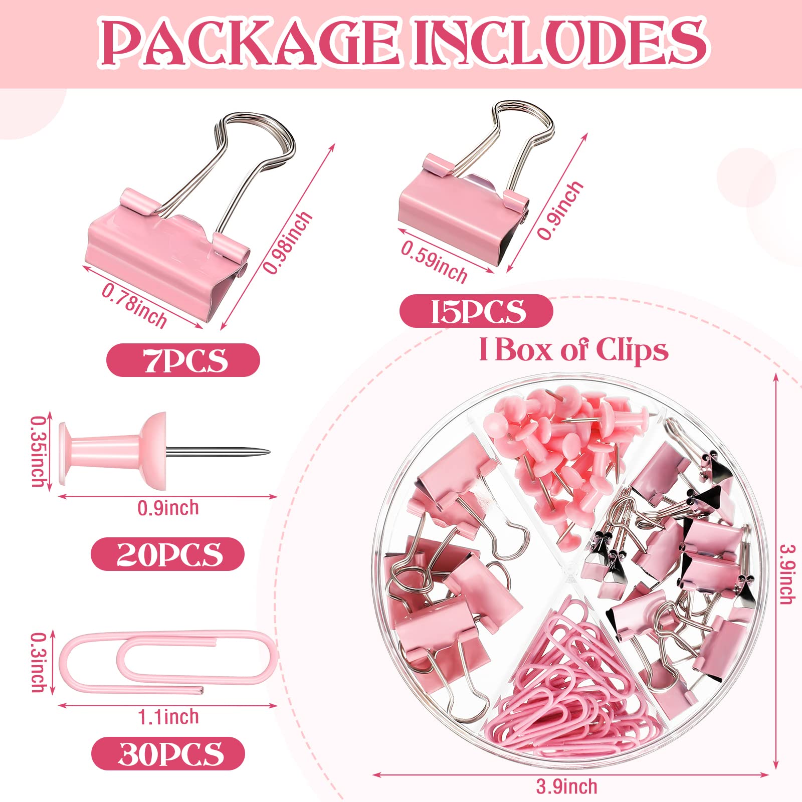 12-Pack Pink Desk Accessories Office Set - Includes Stapler, Tape Dispenser, Scissors, Phone Holder, Sticky Notes & More