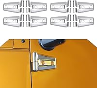 Vista 26 de 4 cubiertas protectoras de bisagra de puerta para Jeep Wrangler JK 2007-2018 de 2 puertas (negro)