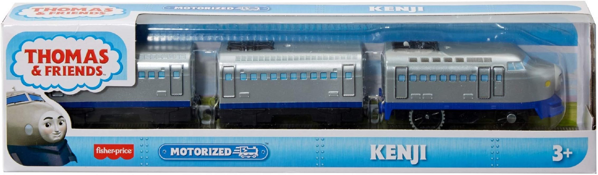 Kenji Battery-Powered Motorized Toy Train Engine for Preschool Kids Ages 3 Years and up