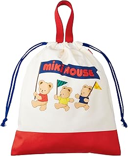 [ミキハウス] 手紐巾着 巾着袋 体操服袋 サブバッグ くま 日本製 男の子 女の子 ベビー キッズ 幼稚園 保育園 子供服 15-4142-689