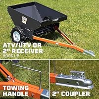 Vista 6 de Titan Attachments Compact Manure Spreader, Rated 8.7 Cu. FT, Utility Tow-Behind ATV/UTV Lawn Tractor Spreader