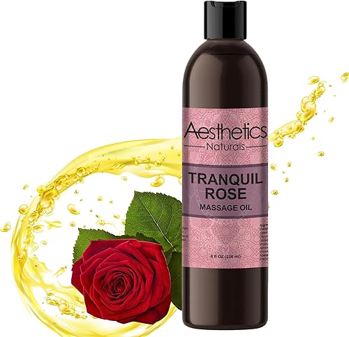 Miniatura 1 de Aceite de masaje Aesthetic Naturals (rosa tranquila) Ciana Aceite de masaje natural para hombres y mujeres