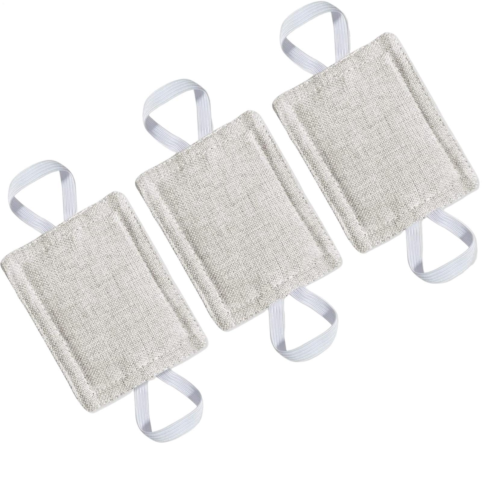 Door Silencer Cushion - 14x9cm Quiet Lock Latch Cover, Padded Sound Blocker Slamming Prevention, Double Layer Cotton Linen Buffer, Noise Reducing Fabric Shield - For Nursery Bedroom Room