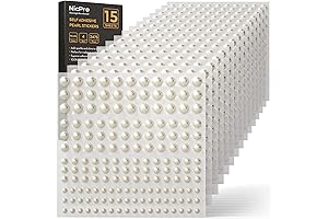 Glow with Refinement: 2475 Pearl Stick-on Gems for Flawless Embellishment