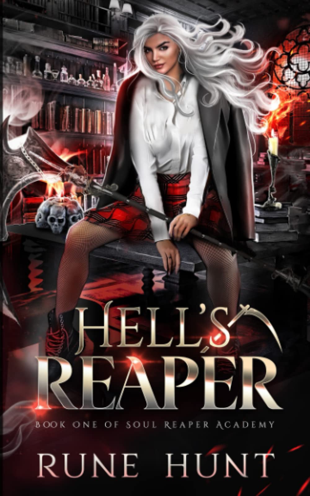 Hell's Reaper: A Reverse Harem Hellhound Shifter Romance (Soul Reaper Academy)