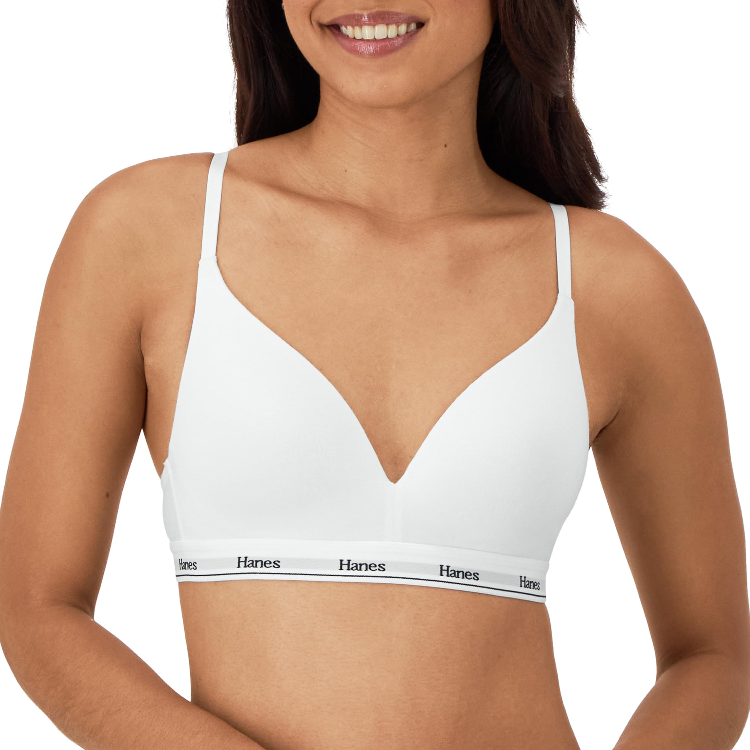 Hanes Women's Originals Full Coverage Contour Wireless Bra