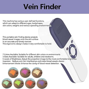 Infrared Vein Finder Viewer,Vascular Vein Viewer,Led Vein Finder,Transilluminator Vein Locator Viewer,Portable Vein Locator Detector