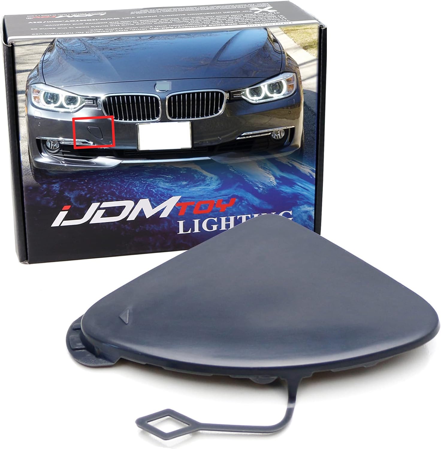 Car Front Bumper Tow Hook Cover Compatible With BMW 3 G20 G21 M-Sport 2018 2019 2020 2021 2022 Trailer Cover Cap 51118099893 Small Lid Towing Eye Cap