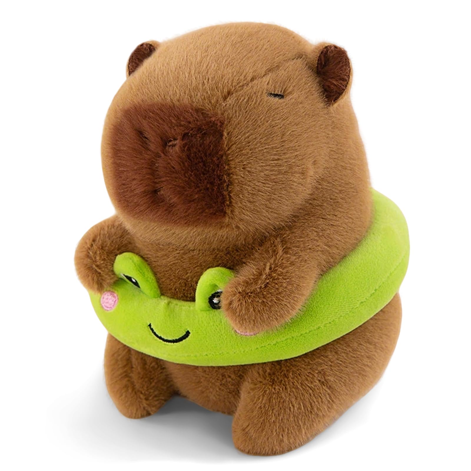 CREJOHY Capybara Plush Stuffed Animals Capybara Teddy Capybara Gifts for Kids Birthday Present Gifts (green)