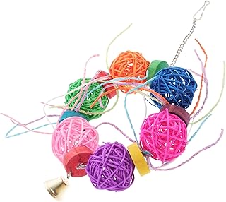 VILLFUL Brinquedo De Mastigar Papagaio Balanços De Pássaros Pequenos Para Pássaros Pequenos Balanço De Madeira Pássaros Brinquedos De Pássaro De Brinquedo Pendurado Pássaro De Brinquedo