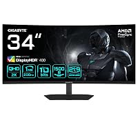 Gigabyte G34WQCP 34" Monitor Gaming Curvo WQHD - 3440 x 1440, VA
