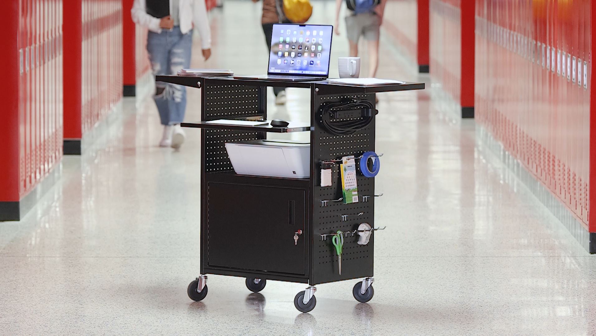Amazon.com: Line Leader Stellar AV Cart - Computer Cart with