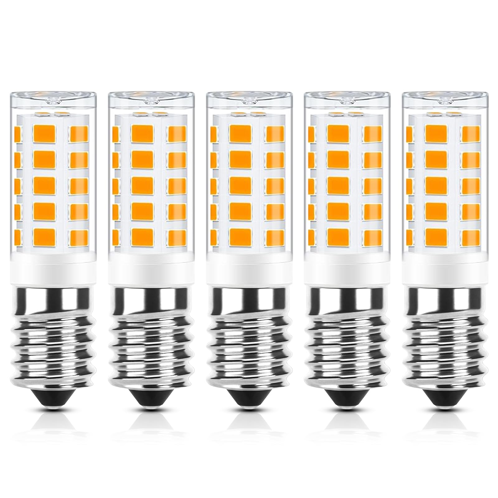 E14 LED Warmweiß Dimmbar, 2700K 230V 3W Ersatz 35w E14 Halogenlampe, 3W Glühbirne LED Leuchtmittel Warmweiss für Drinnen und Draußen Schmücken Beleuchtung Kein Flackern Glühlampe 5er