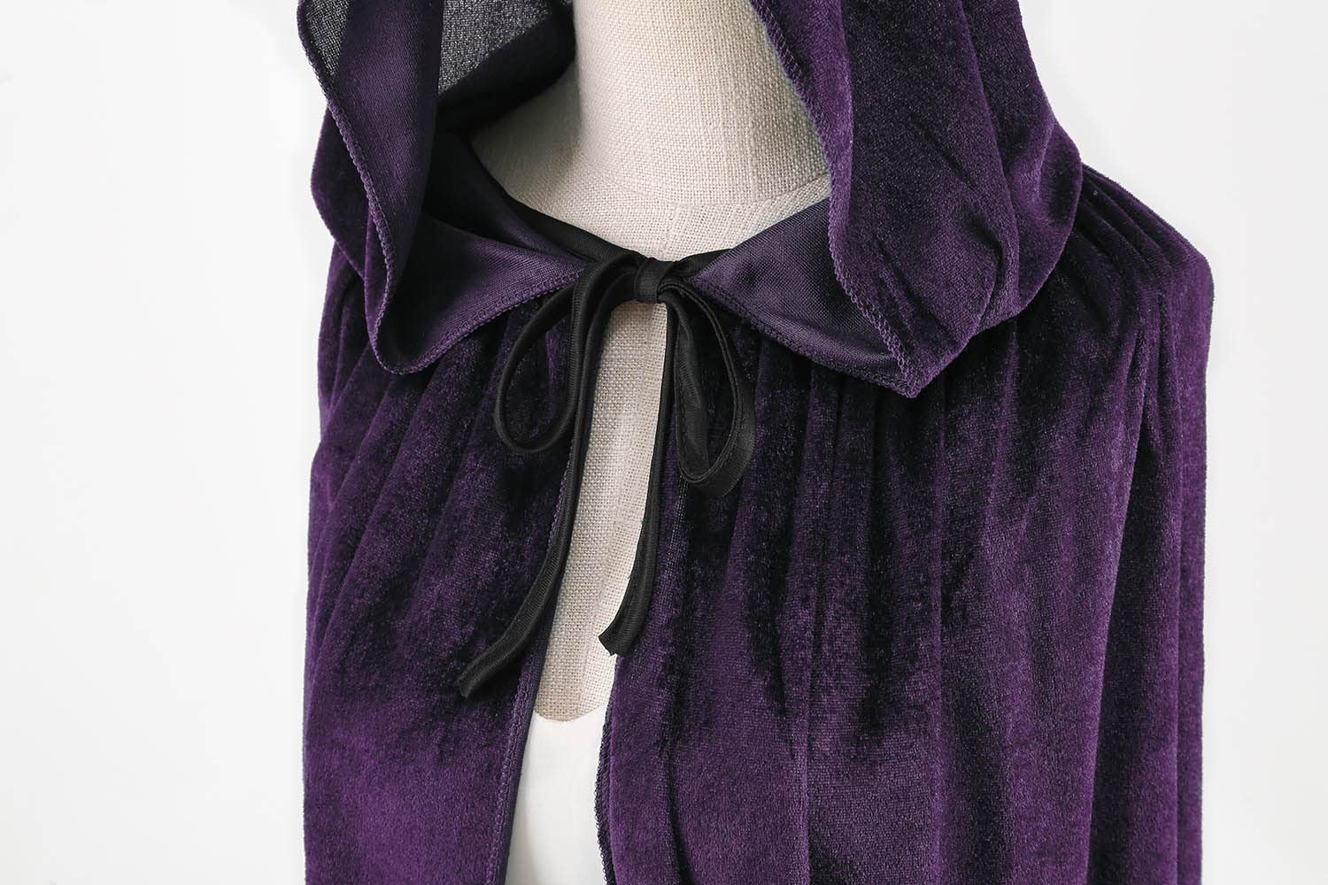 HAPNBCELE Unisex Velvet Cape Hooded Cloak - Image 4