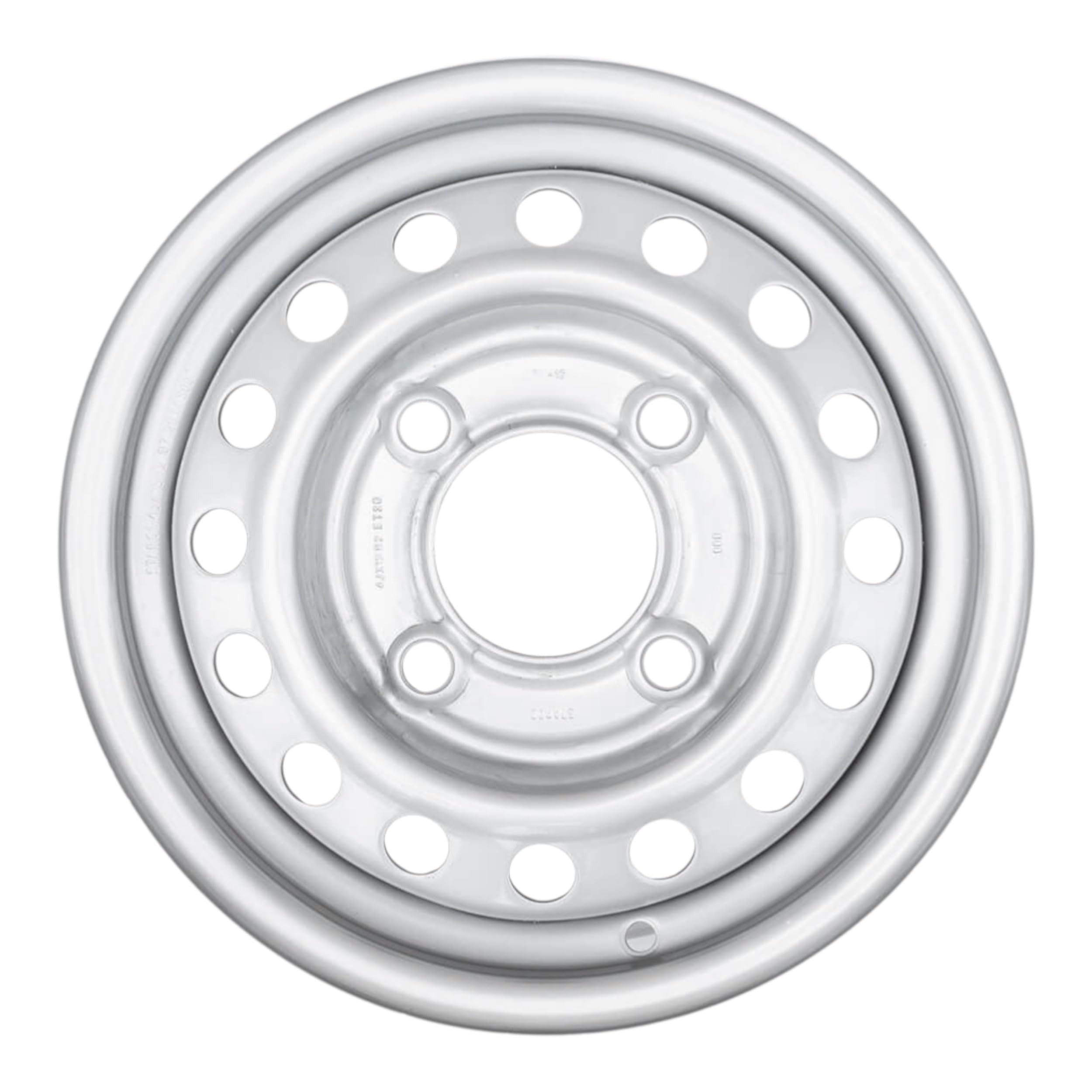STARCO Llanta de Acero 13 Pulgadas para Remolque Ligero 4Jx13 4x130 ET20, Rueda de Alta Estabilidad con Capacidad de Carga de 450 kg, Perfil H2 Doble Joroba