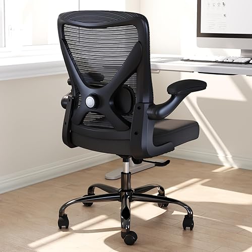 Miniatura 8 de Silla de oficina ergonómica con soporte lumbar, sillas de escritorio ajustables para computadora en casa, juegos y trabajo, sillas de escritorio