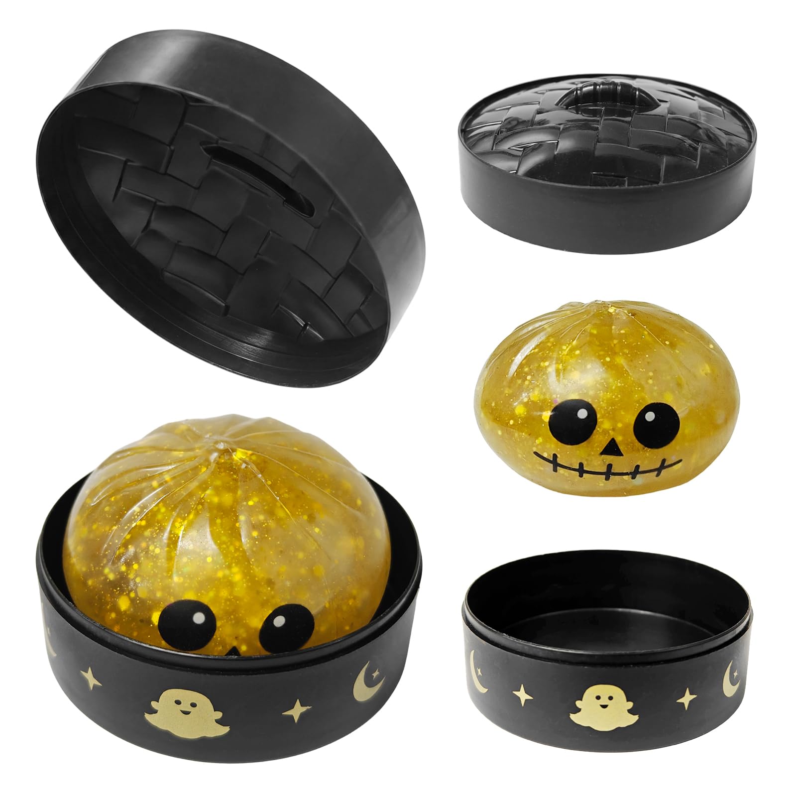 SERTAS Halloween Squishy Soft Dumpling Figurine, Soft Desk Decor