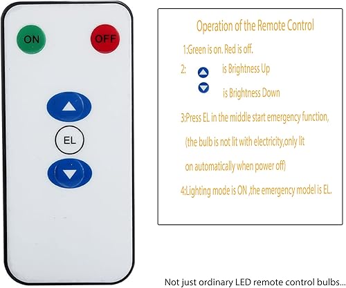 Miniatura 7 de BSOD AC 85-265V 7W Bombilla mágica LED con control remoto luz de emergencia blanca cálida con batería recargable incorporada E27 lámpara para