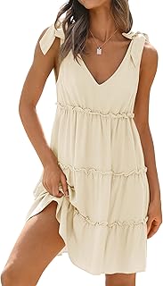 ZESICA Summer Ruffle Sundress
