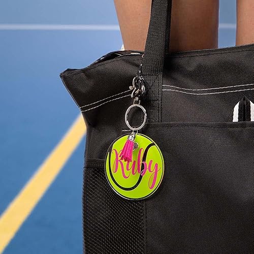 Miniatura 3 de Etiqueta de bolsa de tenis con nombre personalizado, regalo para jugador de tenis, entrenador, etiqueta de equipaje de tenis, regalo de tenis para