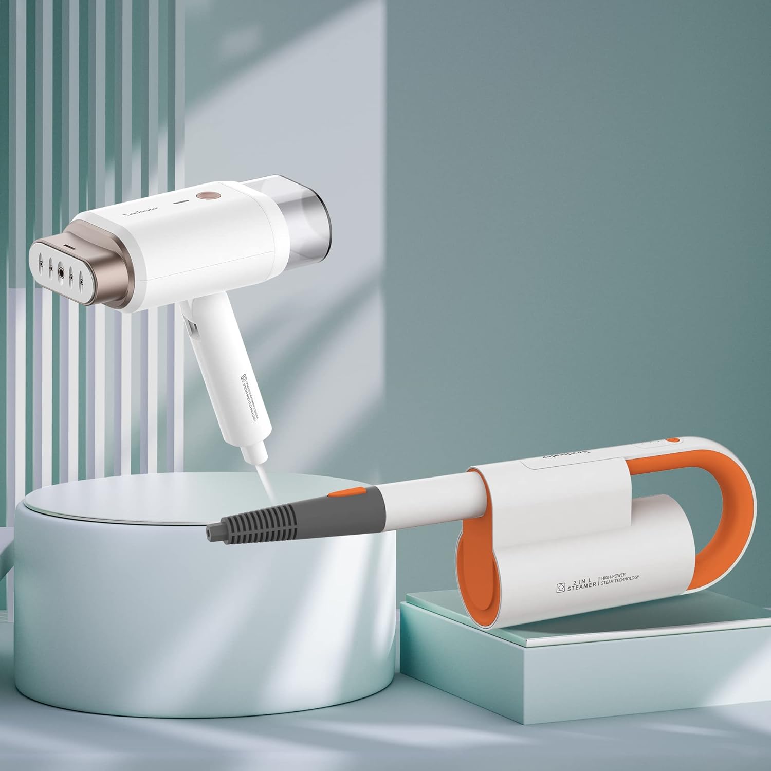 Newbealer Allin1 Steam Mop Bundle with Handheld Garment