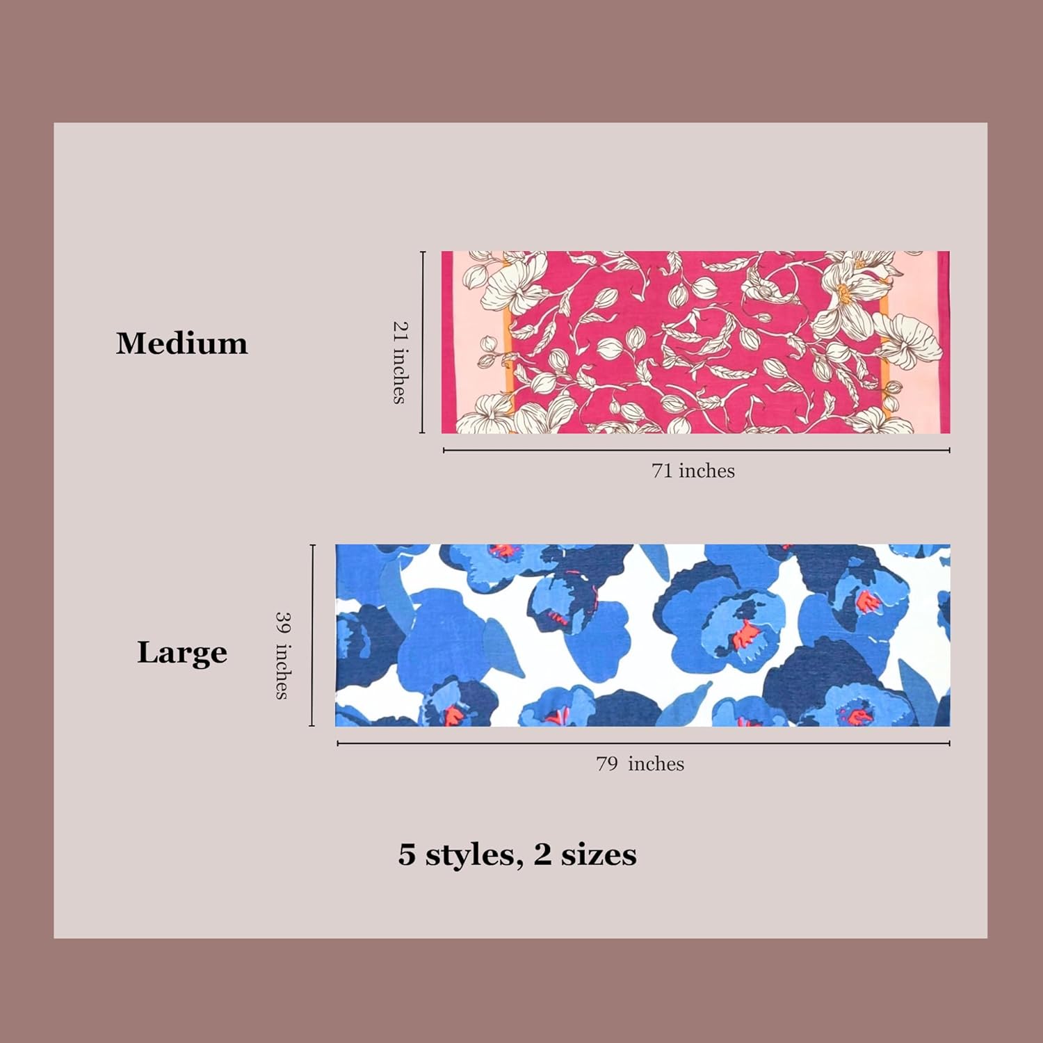 Humble Hilo Vector Art Fashion Scarf or Shawl Vibrant Colorful Patterned Lightweight Neckwear or Wrap for Women - Image 7