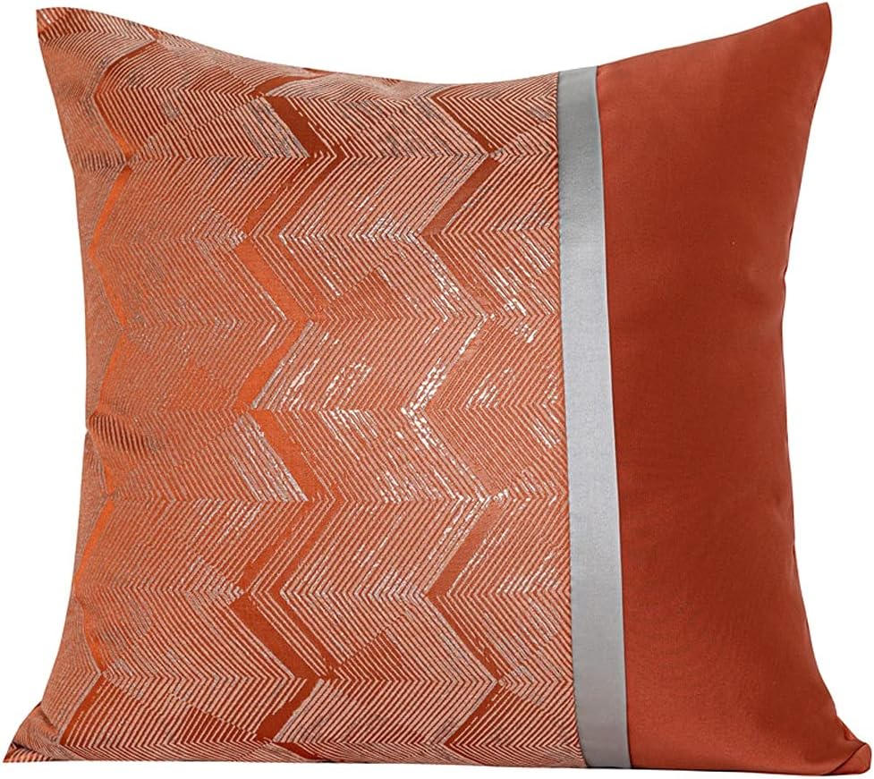 brick red throw pillows