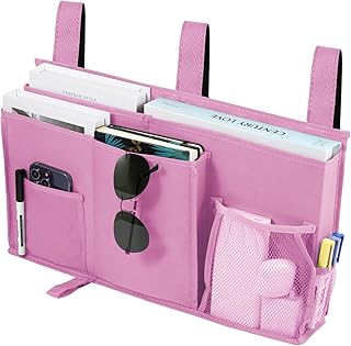 Joyfulife Pink Bedside Caddy Organizer