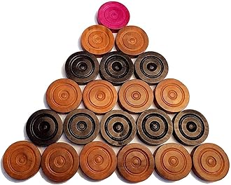 JTC for Kids 32 inch Full Size Carrom for Kids Men Women Adults Serious Professional Engineered Wood (Set of 24 Coins)