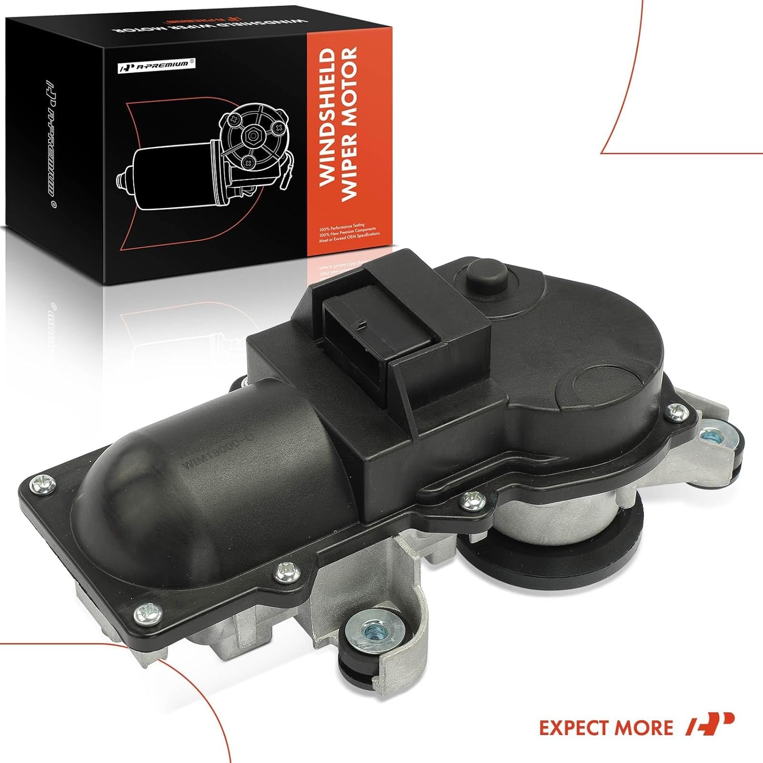 A-Premium Front Windshield Wiper Motor Compatible with Buick Skyhawk & Cadillac Cimarron & Chevy Astro, S10, Cavalier & GMC Jimmy, Typhoon, Safari & Oldsmobile Bravada & Pontiac Sunbird, Tempest