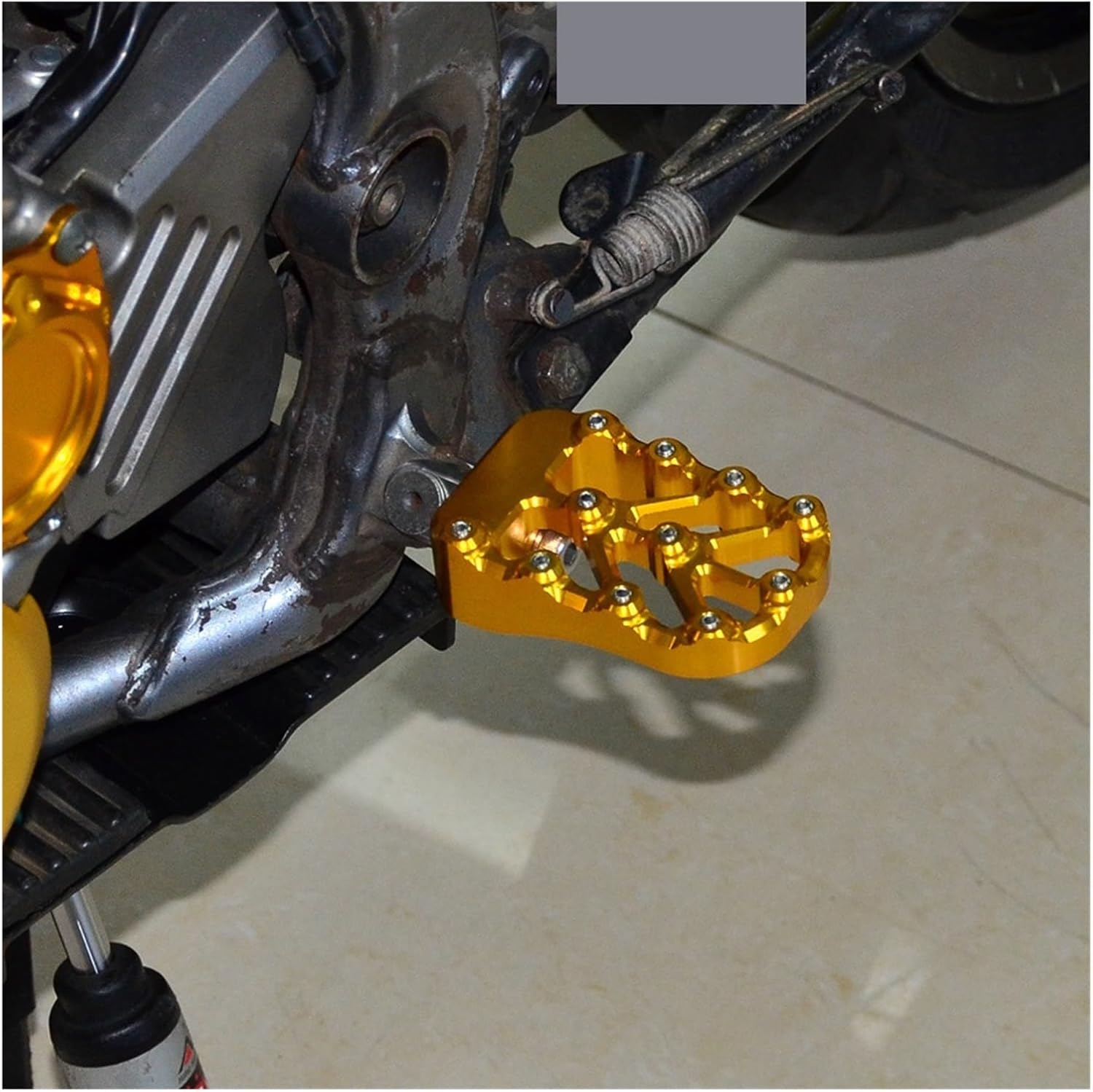 Motorcycle pedal Fit For DRZ400 DR-Z400 2000-2022 2021 2020 DR Z 400 Motorcycle Floor Boards Footrest Pedal Kit AluminumAnti Slip Pedal(Black)