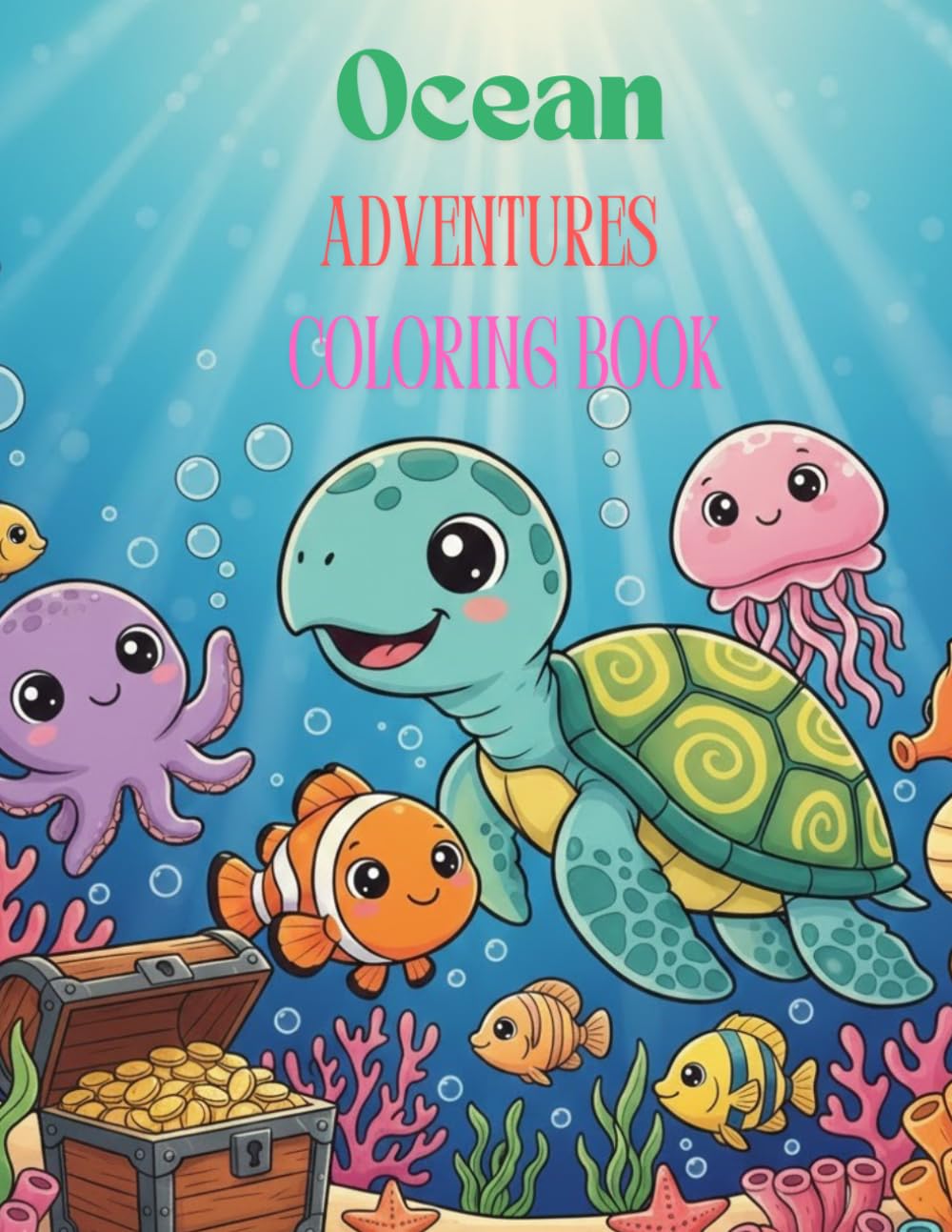Oceans Adventures coloring book
