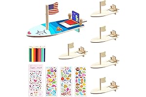 BAPHILE DIY Wood Sailboat: Paint, Decorate & Sail!