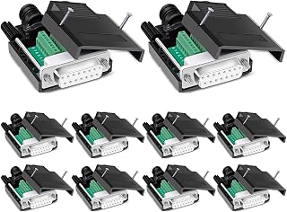 10PCS DB15 Solderless Serial to 15 pin Terminal Female Adapter