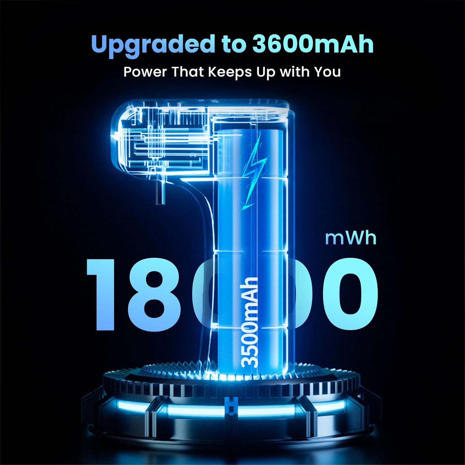 Ps-5 Controller Wireless Charger-Xhiver Portable Battery for DualSense,3500mAh, +15 Hours of Battery Life,Play While Charging&USB-C for Ps-5 Accessories,Black - Image 4