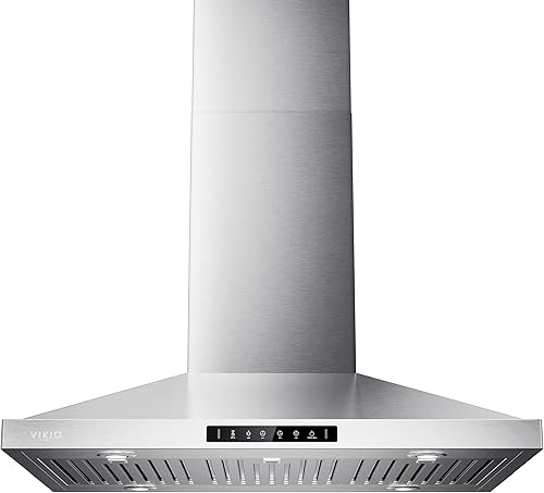 Miniatura 14 de Campana extractora de isla de 36 pulgadas, campana de cocina de 390 CFM con control táctil/gestual de doble cara, campana extractora de techo para