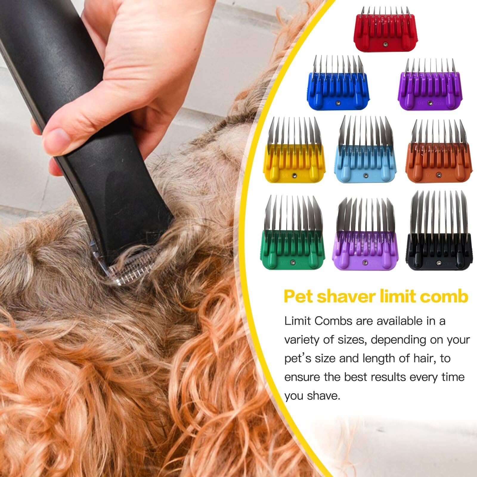 Accesorio de acero inoxidable de 9 colores guía de peine para Andis y Oster A5 y Wahl KM Series Clipper hoja desmontable XSPANDER