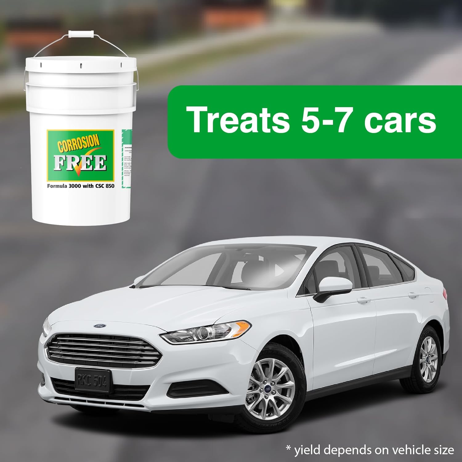 Corrosion Free Rust Cure Formula 3000-5 Gallon Pail – No-Drip Rust Inhibitor & Undercoating for Cars, Trucks, Tractors, Snowblowers – Stops & Prevents Rust –Includes RP460 HD Applicator Gun